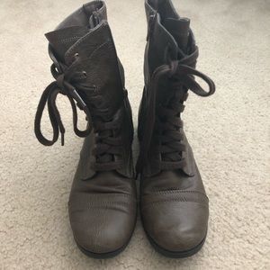 Brown Combat Boots